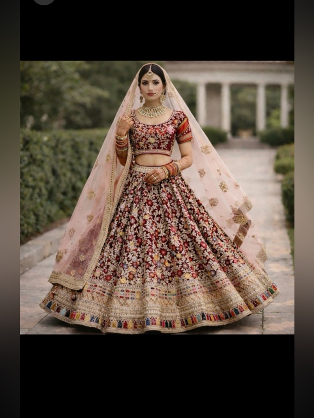 Chaniya Choli Lehenga Blouse Wedding Embroidered Designer Custom Made Bridal SEE
